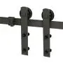 U-MAX Sliding Barn Door Hardware Straight Hangers, Set for Two (I Shape Hangers)