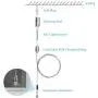 OTTFF 4 Pcs Lighting Light Suspension Cables Kit Hanging Chains, Per Strip Load 6.6 Ib 3 ft for LED Panel Light Aquarium Lights,Attachments Included OTTFF 4 Pcs Lighting Light Suspension Cables Kit Hanging Chains, Per Strip Load 6.6 Ib 3 ft for LED Panel Light Aquarium Lights,Attachments Included