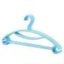 Iddefee Clothes Hanger 20 Sets of Adult Hangers Plastic Seamless Home Men and Women Wardrobe Dry and Wet Multi-Functional Non-Slip Clothes Hanging Pants Hangers (Color : Blue, Size : 40.5x20cm)
