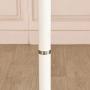 Qfgis Rotate Aluminum Alloy Coat Racks Bedroom Creative Metal Landing Indoor Clothes Shelves Fashion Hangers Furniture (Color : White)