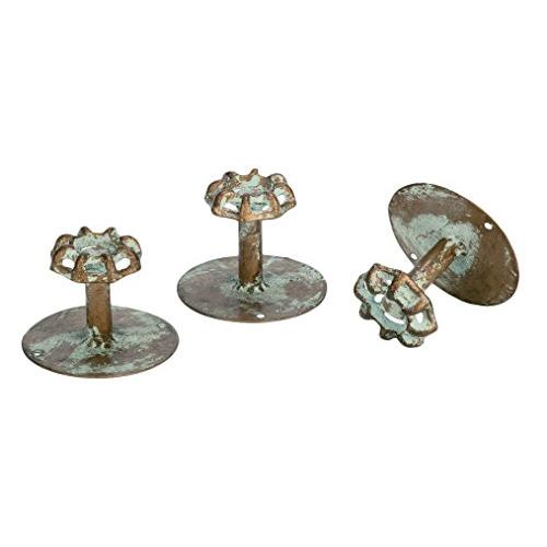 Vintage Water Faucet Valve Handle Wall Hooks - Decorative Distressed Metal Hangers (Set of 3) Vintage Water Faucet Valve Handle Wall Hooks - Decorative Distressed Metal Hangers (Set of 3)