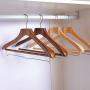 HNIWDJ Set of 2, Clothes Hangers Wide Shoulders No Traces Beech Coat Hangers Indoor Airer Wooden Solid Wood Clothes Hangers (Color : A, Size : 2 Pack)