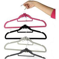 20pcs Shirts Clothes Hanger Connector Hooks Save Space Non-Slip Multi Organize Storage Practical Hooks for Clothes Racks Random Color