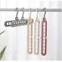 10pcs Random Color Magic Rotating Support Circle Clothes Hanger Clothes Drying Rack Plastic Clothes Hangers Home Storage Hangers