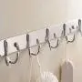 shengyuze Hooks & Hangers Stainless Steel Wall Mounted Double-Hook Coat Clothes Hat Hanger Organizer Rack for Home - 3# shengyuze Hooks & Hangers Stainless Steel Wall Mounted Double-Hook Coat Clothes Hat Hanger Organizer Rack for Home - 3#