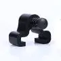 CCJH Antique Style Wood Door Hardware Rhombus Style Rollers Hangers Black (NO SLIDING RAIL)