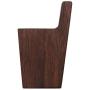 Pack of 4, Simple Style, Natural Black Walnut Wood Coat Hooks, Wall Mounted Modern Single Organizer Hangers, Wooden Hook Handmade Craft Clothes Hat Hanger Towel Umbrella Rack