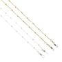 Mini Tree Necklace Eyeglass Chain Beaded Sunglasses Strap and Cords for Women (Silver and Gold)
