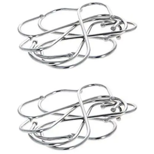 MroMax Metal S Hooks 3.46'' x 2.48''(L x W), S Shaped Hook Hangers for Kitchen Bathroom Bedroom Storage Room Office Outdoor Multiple Uses, Silver 12pcs