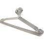 10 pcs Anti-Theft Stainless Steel Clothes Hanger with Security Hook Metal Clothing Hanger for Hotel Used Closet Organizer