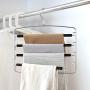 ALIOO Clothes Pant Hanger Closet Storage Organizer for Scarf Trouser Laundry Room Hanging(2 Pack)