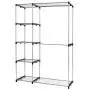 NanaPluz Portable Clothes Hanger Storage Rack Shelf Home Closet Organizer Garment Rack Hanging Rods with Ebook NanaPluz Portable Clothes Hanger Storage Rack Shelf Home Closet Organizer Garment Rack Hanging Rods with Ebook