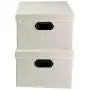 Household Essentials Fabric Storage Boxes with Lids and Handles, Natural Household Essentials Fabric Storage Boxes with Lids and Handles, Natural