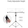 TTQXG Portable Stainless Steel Clothes Drying Rack, Adjustable Foldable Laundry Drying Rack Space Saving Metal Frame Clothes Hanger Rack-White 125x125x197cm(49x49x78inch)