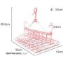 EvaroFly Multipurpose Portable Folding Hanger, Save Space Storage Clothes Hanger, Travel -Pink 53x41x40cm