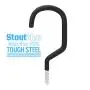 StoutMax Heavy Duty Bike Storage Hooks Set, 8 Pack StoutMax Heavy Duty Bike Storage Hooks Set, 8 Pack