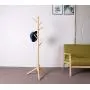 Neasyth Kids Wooden Coat Rack, Free Standing Tree Hanger 8 Hooks Organizer Furniture in Living Room, Bedroom, Entryway for Hat, Scarves, Satchel, Umbrella Etc. Easy Assembly (Natural)