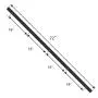 SMARTSTANDARD 6FT Mini Sliding Barn Door Hardware Track Kit -Super Smoothly and Quietly -for Double Opening Cabinet, TV Stand, Closet, Window -Fit 18" Wide Door Panel - Arrow Hanger (NO Cabinet)