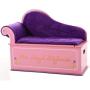 Wildkin Kids Princess Fainting Couch with Storage, Toy Boxes Bench Seat Features Safety Hinge, Two Carrying Handles, and Removable Back, Arm, and Seat Cushions, Measures 32 x 15.5 x 27 Inches