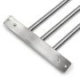 Sumnacon Wall Mounted Swing Towel Bar - Silver Stainless Steel Bath Towel Rod Arm, Bathroom/Kitchen Swivel Towel Rack Hanger Holder Organizer, Folding Space Saver Towel Rail (3 Bar)