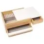 Umbra Stowit Jewelry Boxes - Modern Keepsake Storage Organizer with Hidden Compartment Drawers for Ring, Bracelet, Watch, Necklace, Earrings, and Accessories (White / Natural) (Renewed) Umbra Stowit Jewelry Boxes - Modern Keepsake Storage Organizer with Hidden Compartment Drawers for Ring, Bracelet, Watch, Necklace, Earrings, and Accessories (White / Natural) (Renewed)