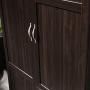 Sauder Storage Cabinet, Cinnamon Cherry finish