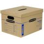 Bankers Boxes SmoothMove Classic Moving Boxes, Tape-Free Assembly, Easy Carry Handles, Small, 15 x 12 x 10 Inches, (7714901)