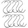 Kaariss Premium 10-Pack Stainless Steel Round S Shaped Hooks