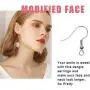 100 PCS Silver Earring Hooks Hypoallergenic Stainless Steel Earrings Wires Fish Hooks with 100 PCS Clear Rubber Earring Backs for Jewelry Making DIY 100 PCS Silver Earring Hooks Hypoallergenic Stainless Steel Earrings Wires Fish Hooks with 100 PCS Clear Rubber Earring Backs for Jewelry Making DIY