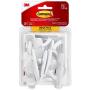 Command Medium Utility Hooks Mega Pack, White, 20-Hooks, 24-Strips, Organize Damage-Free