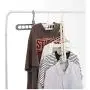 Multilayer Anti Slip Hanger Plastic 9 Hole Windproof Magic Clothes Hanger Space Saving Organizer Fix Holder Storage Rack Buckle 10pcs Random Color