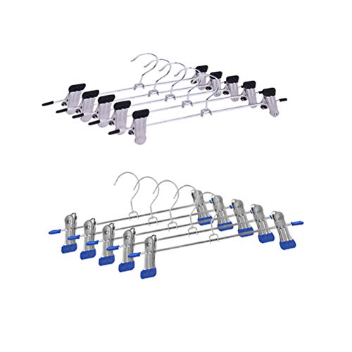 10PCS Clothes Hangers Stainelss Steel Rubber Grip Coat Hangers Skirt Hangers Pants Hangers for House Organizer 10PCS Clothes Hangers Stainelss Steel Rubber Grip Coat Hangers Skirt Hangers Pants Hangers for House Organizer