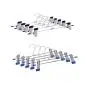 10PCS Clothes Hangers Stainelss Steel Rubber Grip Coat Hangers Skirt Hangers Pants Hangers for House Organizer