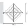 Brabantia Wallfix Wall-Mounted Rotary Dryer -78 ft, 375842