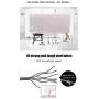 Retractable Clothesline for Indoor Outdoor, 2 Rope Stainless Steel Clothes Rope Invisible Clothesline Laundry Hangers Wall Drying Rack