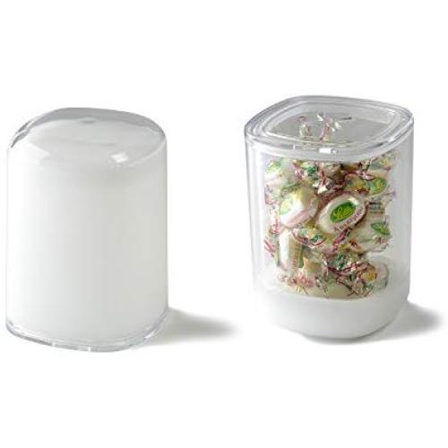 Lexon Secret Storage Box, Acrylic, White, 12.5x9x9 cm