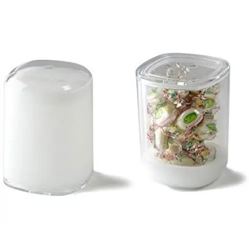 Lexon Secret Storage Box, Acrylic, White, 12.5x9x9 cm