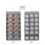 Hoomzia Hanging Closet Organizer Space Saver Bags,24-Pocket Dual Sided Wall Shelf Wardrobe Organizers Storage Bags Oxford Cloth with Hanger (B-Grey)