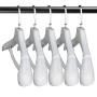 Dedu Plastic Extra Wide Suit Hangers, Pack of 15, Width: 17.7