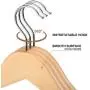HOUSE DAY Wooden Hanger 20 Pack Wooden Suit Hanger Wooden Clothes Hanger Natural Smooth Finish Wooden Coat Hanger Premium Wooden Hangers for Clothes Dress Suit