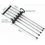 5pcs Color Random 5 in 1 Pant Rack Shelves Stainless Steel Clothes Hangers Multi-Functional Wardrobe Magic Hanger