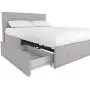 DHP Rose Upholstered Bed with Storage, Gray Linen, Queen DHP Rose Upholstered Bed with Storage, Gray Linen, Queen