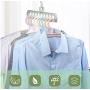 10pcs Random Color Nine-Hole Support Circle Clothes Hanger Clothes Space Saver Drying Rack Multifunction Magic Scarf Clothes Storage Racks Hangers