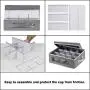 China Storage Boxes for Dinnerware,Tea Cups and Mugs with Lid and Handles, Primum Polyester fabric with Felt Plate Dividers,Set of 4 Grey China Storage Boxes for Dinnerware,Tea Cups and Mugs with Lid and Handles, Primum Polyester fabric with Felt Plate Dividers,Set of 4 Grey
