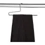Mawa by Reston Lloyd Trouser Series Non-Slip Space-Saving Clothes Hanger with Single Rod for Pants, Style KH/1, Set of 10, Silver