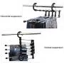 5pcs Random Color 5 Tier Multi-Function Portable Clothes Hanger Pants Racks Trousers Hanger Clothes Storage Drying Hanger Stainless Steel 5pcs Random Color 5 Tier Multi-Function Portable Clothes Hanger Pants Racks Trousers Hanger Clothes Storage Drying Hanger Stainless Steel