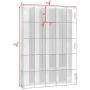 Ikee Design Acrylic Display Mirrored Back Rack Organizer Storage Boxes Dustproof for Figure Display Any Toys and Mini Figures, Rock Stone with 25 Compartments, 15 3/4" W x 3 1/4" D x 21 1/2"