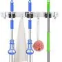Broom Mop Holder Wall Mount Stainless Steel Rack Tools Organizer Hanger with 3 Slots 4 Hooks for Kitchen Garage Garden Bathroom Broom Mop Holder Wall Mount Stainless Steel Rack Tools Organizer Hanger with 3 Slots 4 Hooks for Kitchen Garage Garden Bathroom