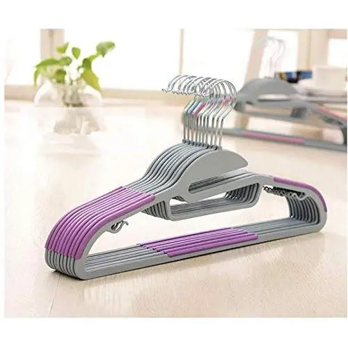 DNJKSA (10 Pieces/Lot) Seamless Thicker Longer Section Hanger, Non-Slip Clothes Hangers Magic Stays Clothes Hanger (Random Color) DNJKSA (10 Pieces/Lot) Seamless Thicker Longer Section Hanger, Non-Slip Clothes Hangers Magic Stays Clothes Hanger (Random Color)