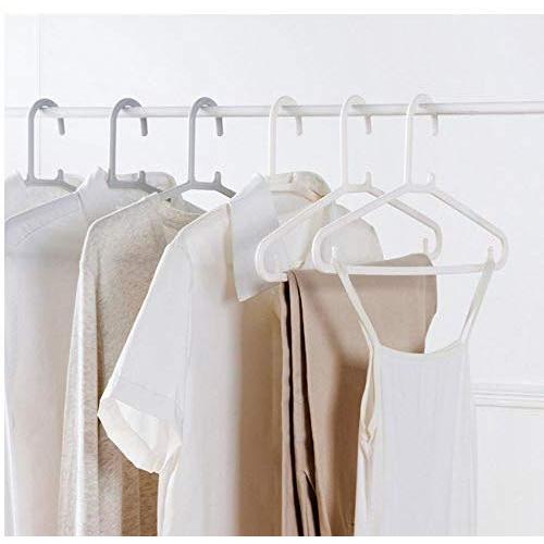 10pcs Random Color 38cm Adult Plastic Hangers for Clothes Non-Slip Hanger